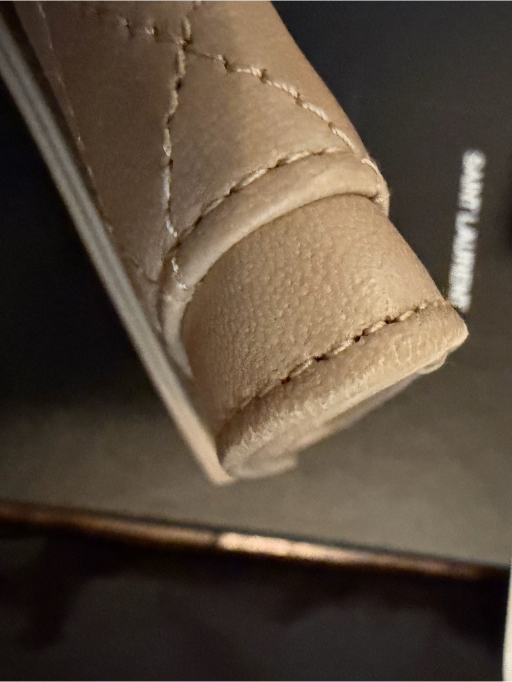 Saint Laurent Quilted Envelope Wallet in Taupe with Gold Hardware - Picture 4 of 8